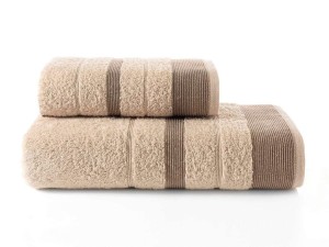 Bilge Ev Tekstil Ręcznik bawełniany frotte REGAL 3093 milky brown 50x90+70x140 kpl.
