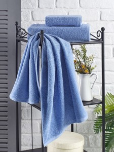 Bilge Ev Tekstil Ręcznik bawełniany frotte EFOR 3162 blue 40x60