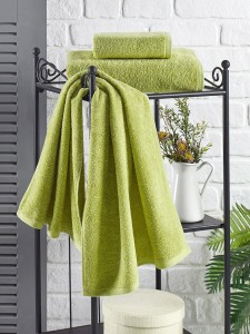 Bilge Ev Tekstil Ręcznik bawełniany frotte EFOR 3162 green 40x60