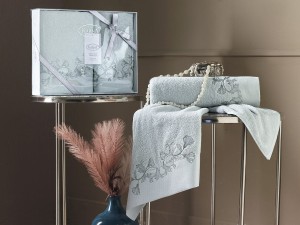 Bilge Ev Tekstil Ręcznik bawełniany frotte VIERA 3455 green 50x90+70x140 kpl.