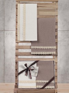 Bilge Ev Tekstil Ręcznik bawełniany waffle KOPENAKI 3497 V2  2x40x60 kpl.