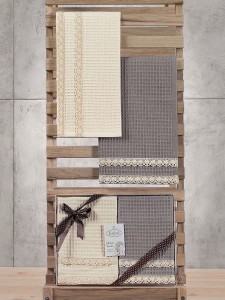 Bilge Ev Tekstil Ręcznik bawełniany waffle KOPENAKI 3497 V3  2x40x60 kpl.