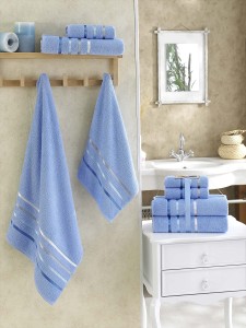 Bilge Ev Tekstil Ręcznik bawełniany frotte BALE 953 blue 2x50x80+2x70x140 kpl.