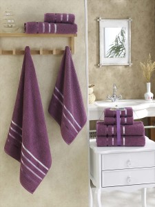 Bilge Ev Tekstil Ręcznik bawełniany frotte BALE 953 light lavender 2x50x80+2x70x140 kpl.