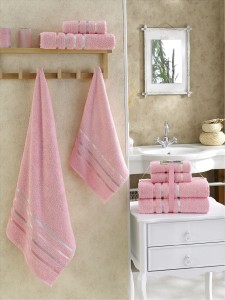 Bilge Ev Tekstil Ręcznik bawełniany frotte BALE 953 pink 2x50x80+2x70x140 kpl.