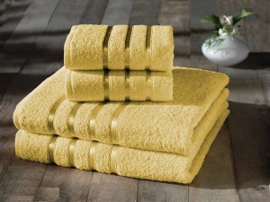 Bilge Ev Tekstil Ręcznik bawełniany frotte BALE 953 yellow 2x50x80+2x70x140 kpl.