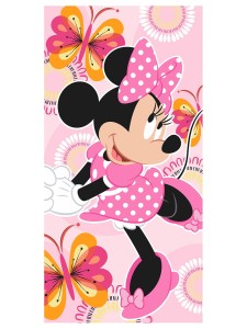 Faro Ręcznik bawełniany 70x140 Myszka Minnie motyle
