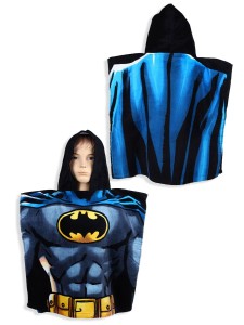 Setino Ręcznik bawełniany ponczo z kapturem 55x110 Batman 820-851