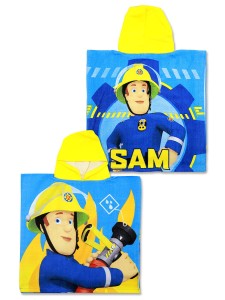 Setino Ręcznik bawełniany ponczo z kapturem 55x110 Strażak Sam 821-454