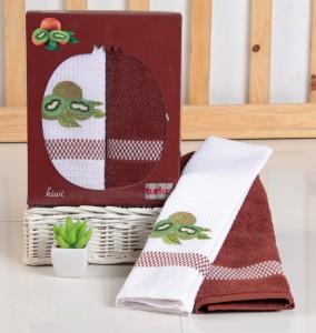 Turkiz Ręcznik T Bawełna FRUTTA T28015 F brąz. (P) 2x 50x70 kpl.