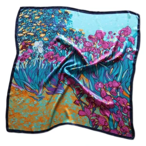 KLARA Chusta Jedwabna 90x90 100% Jedwab Morwowy 