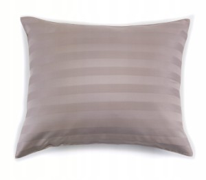 KLARA Poszewka Bambusowa Szara Pasy 40x40 Włókna Bambus