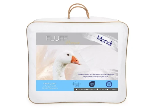 IDEALNY SEN Kołdra Puchowa Letnia FLUFF 155x200 MONDI