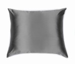 KLARA Poszewka Jedwabna 40x40 Ciemnoszara 1