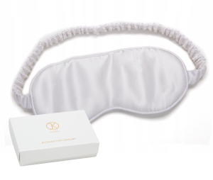 KLARA Jedwabna Opaska Na Oczy Biała 2szt. RABAT 10%