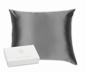 KLARA Poszewka Jedwabna 70x80 Ciemnoszara 2szt. RABAT 10%
