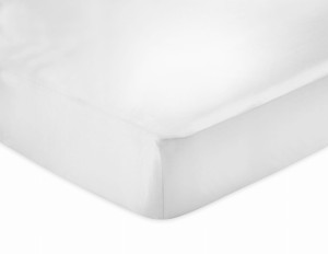 KLARA Prześcieradło Jedwabne z gumką 200x220 Białe 2szt. RABAT 10%