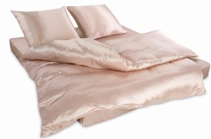 KLARA Pościel Jedwabna 140x200 + 1x70x80 Beżowa 2szt. RABAT 10%