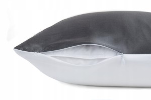 KLARA Poszewka Jedwabna 50X70 z Bambusem Ciemnoszara 2szt. RABAT 10%