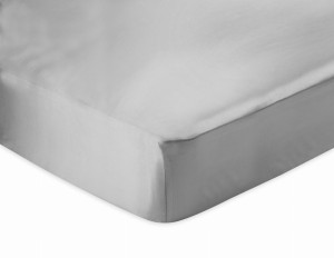 KLARA Prześcieradło Jedwabne Z gumką 200x220 Szare 2szt. RABAT 10%