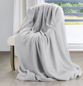 Eurofirany Koc Simple Srebrny 150x200