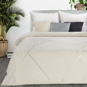 Eurofirany Koc Ginko 3 Kremowy 150x200