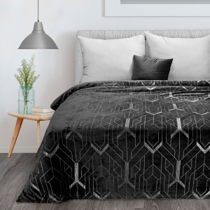 Eurofirany Koc Ginko 4 Czarny 150x200