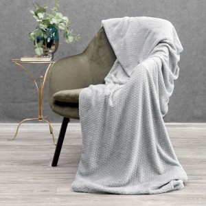 Eurofirany Koc Zoe Srebrny 150x200