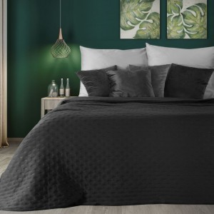 Eurofirany Narzuta Pikowana Libi 2 Czarna 170x210