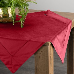 Eurofirany Obrus Velvet Bordowy 85x85