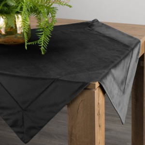 Eurofirany Obrus Velvet Czarny 85x85