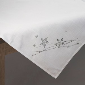 Eurofirany Obrus Agata Srebrny 85x85