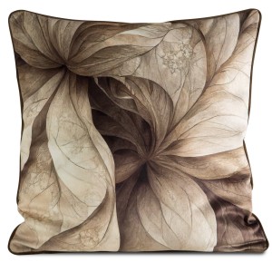 Eurofirany Poszewka Welwetowa Ewa Minge Sylvia Brązowa 45x45