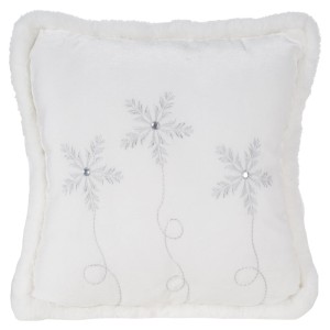 Eurofirany Poszewka Świąteczna Angel Haftowana Biała 40x40