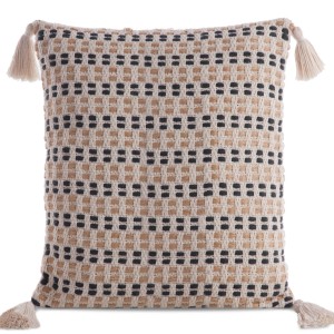 Eurofirany Poszewka Z Ozdobnymi Chwostami Boho Kremowa 45x45 01