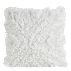 Eurofirany Poszewka Z Falbankami Ella Line Mirena Biała 45x45