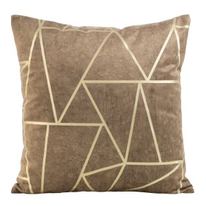 Eurofirany Poszewka Welwetowa Blink 2 Ciemnobeżowa 45x45 02