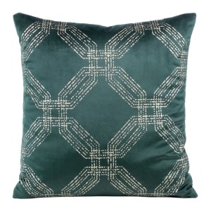 Eurofirany Poszewka Welwetowa Blink 3 Ciemnomiętowa 45x45