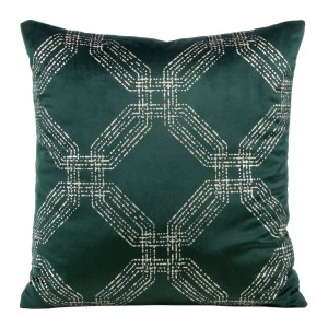 Eurofirany Poszewka Welwetowa Blink 3 Ciemnozielona 45x45