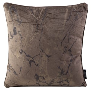 Eurofirany Poszewka Welwetowa Wera Brązowa 40x40