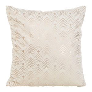 Eurofirany Poszewka Welwetowa Elen Kremowa 40x40