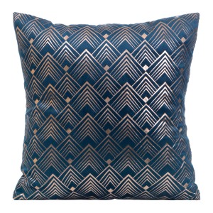 Eurofirany Poszewka Welwetowa Elen Granatowa 40x40