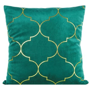 Eurofirany Welwetowa Poszewka Gisel Zielona 45x45