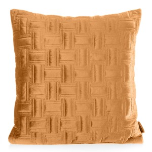 Eurofirany Poszewka Welwetowa Pikowana Ria 3 Złota 45x45