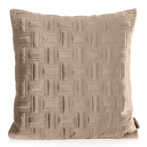 Eurofirany Poszewka Welwetowa Pikowana Ria 3 Beżowa 45x45