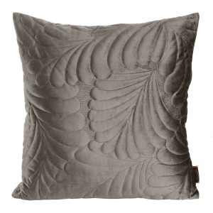 Eurofirany Poszewka Welwetowa Pikowana Ria 4 Ciemnobeżowa 45x45