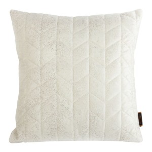 Eurofirany Poszewka Welwetowa Dekoracyjna Agata Kremowa 45x45