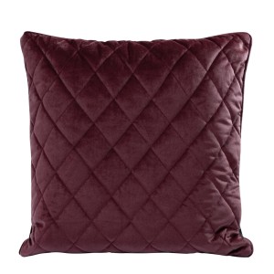 Eurofirany Poszewka Pikowana Welwetowa Velvet 27 Bordowa 45x45