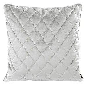 Eurofirany Poszewka Welwetowa Pikowana Velvet 28 Srebrna 50x50