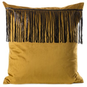 Eurofirany Poszewka Welwetowa Dekoracyjna Jasper Złota 45x45